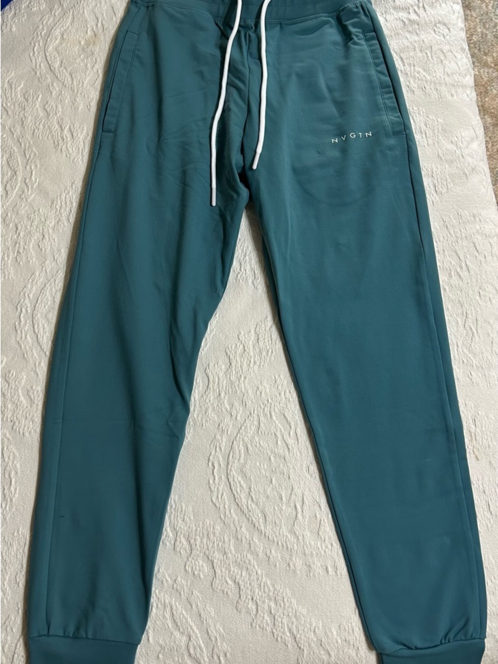 NVGTN Teal Drawstring Track Joggers